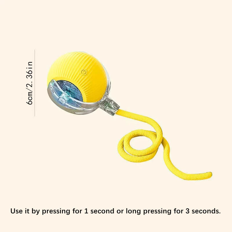 Interactive Smart Dog Toy Ball - Automatic USB Bouncing Pet Play Ball for Puppies & Cats - Perfect Birthday Gift!