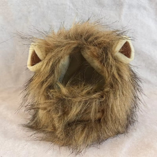 Adorable Lion Mane Costume Hat for Cats and Dogs - Fun Wig with Ears for Parties and Cosplay