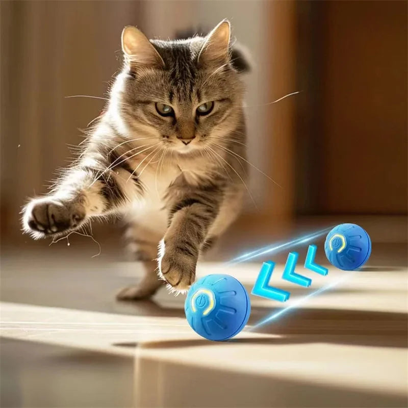 Interactive Smart Dog Toy Ball - Automatic USB Bouncing Pet Play Ball for Puppies & Cats - Perfect Birthday Gift!
