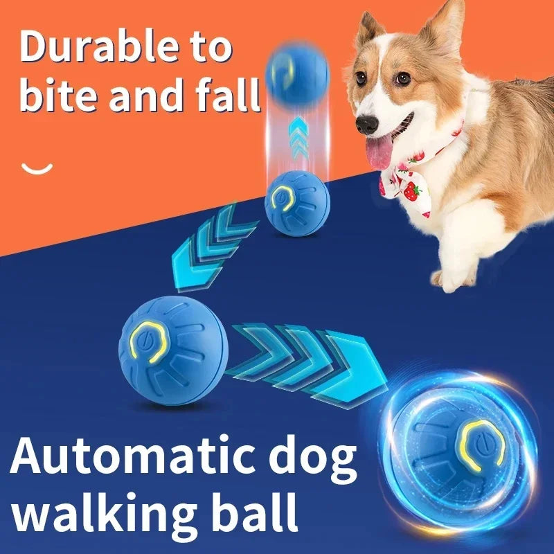 Interactive Smart Dog Toy Ball - Automatic USB Bouncing Pet Play Ball for Puppies & Cats - Perfect Birthday Gift!