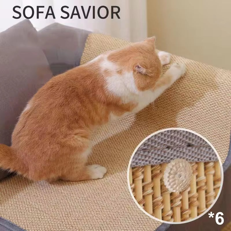 Ultimate Cat Scratch Sofa Protector - Durable Scratch Board & Paw Sharpening Mat for Happy Cats