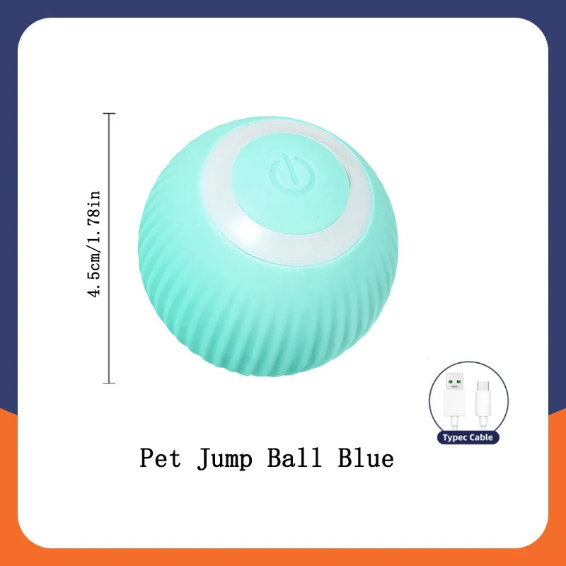 Interactive Smart Dog Toy Ball - Automatic USB Bouncing Pet Play Ball for Puppies & Cats - Perfect Birthday Gift!