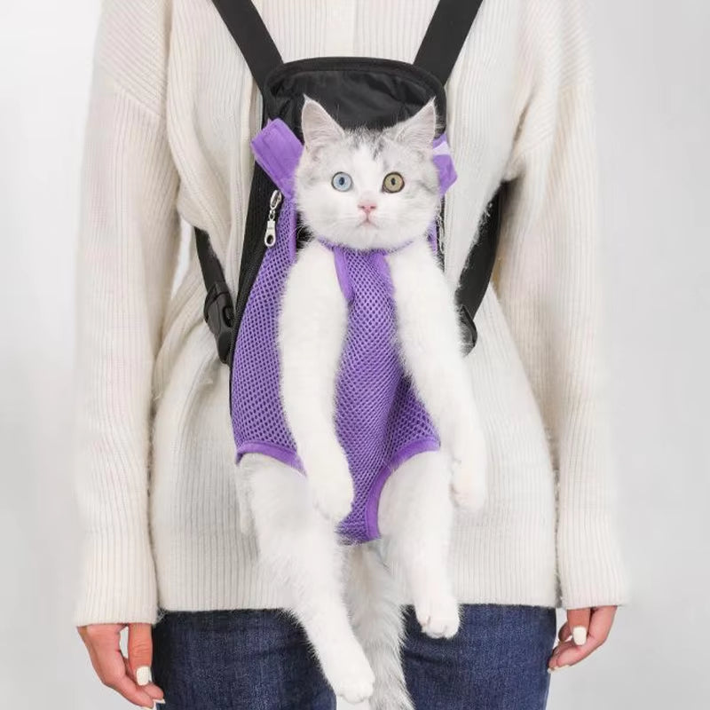 Versatile Adjustable Cat & Dog Carrier Backpack - Perfect for Outdoor Travel, Camping, and Hiking!