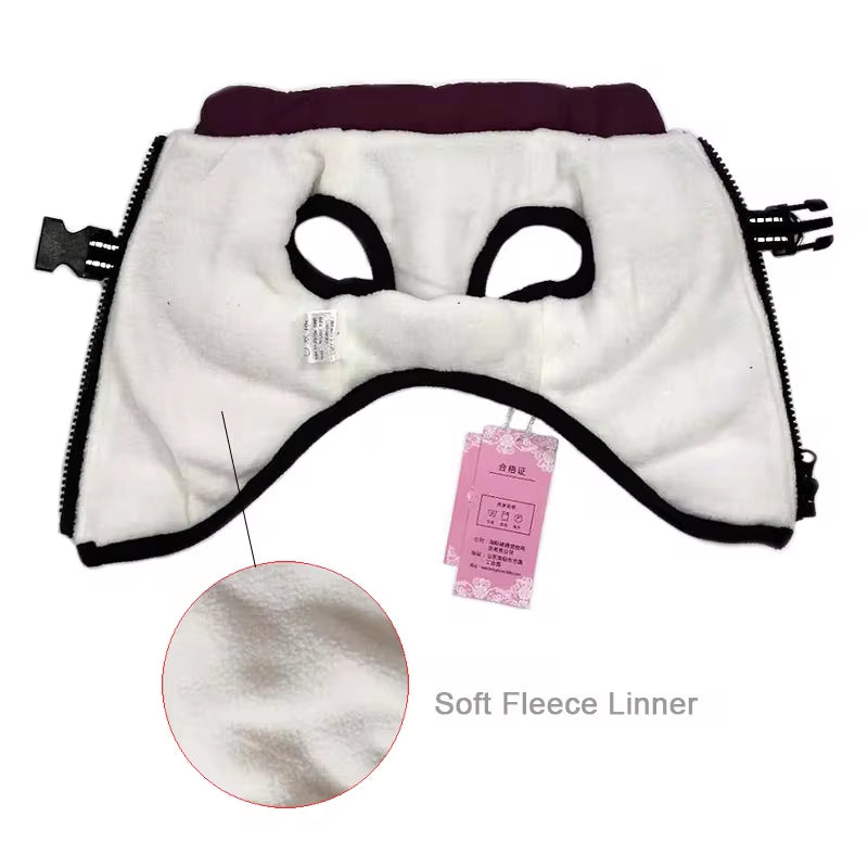 Cozy Waterproof Fleece Jacket for Small Dogs - Warm Pet Coat with Harness for Chihuahuas & Puppies