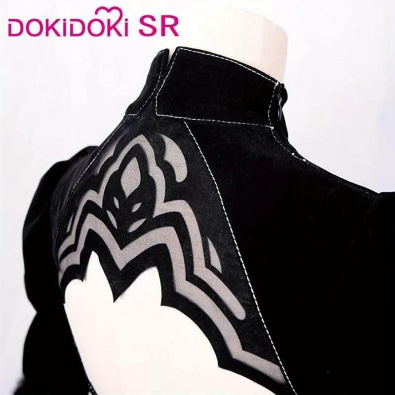 8Pcs Black Gothic Sexy Elegant Cosplay Costume Dress Halloween Outfits for Women Polyester Size S-XXL Easter Thanksgiving Christmas