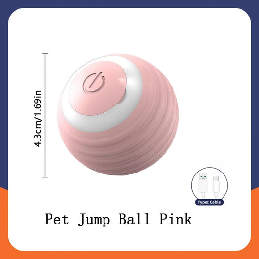 Interactive Smart Dog Toy Ball - Automatic USB Bouncing Pet Play Ball for Puppies & Cats - Perfect Birthday Gift!