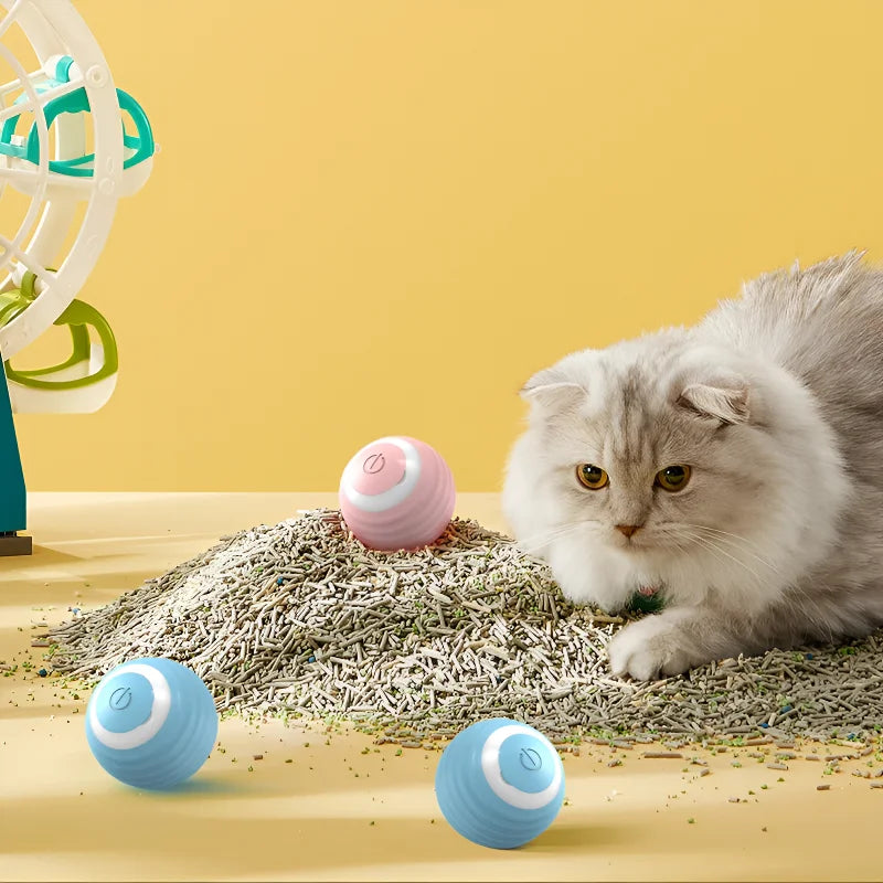 Smart Interactive Rolling Cat Ball - Automatic Electronic Toy for Indoor Fun