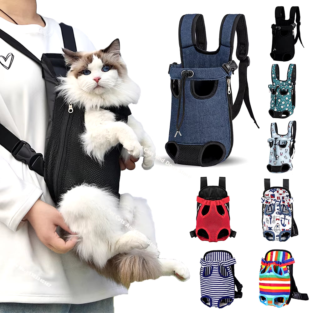 Versatile Adjustable Cat & Dog Carrier Backpack - Perfect for Outdoor Travel, Camping, and Hiking!
