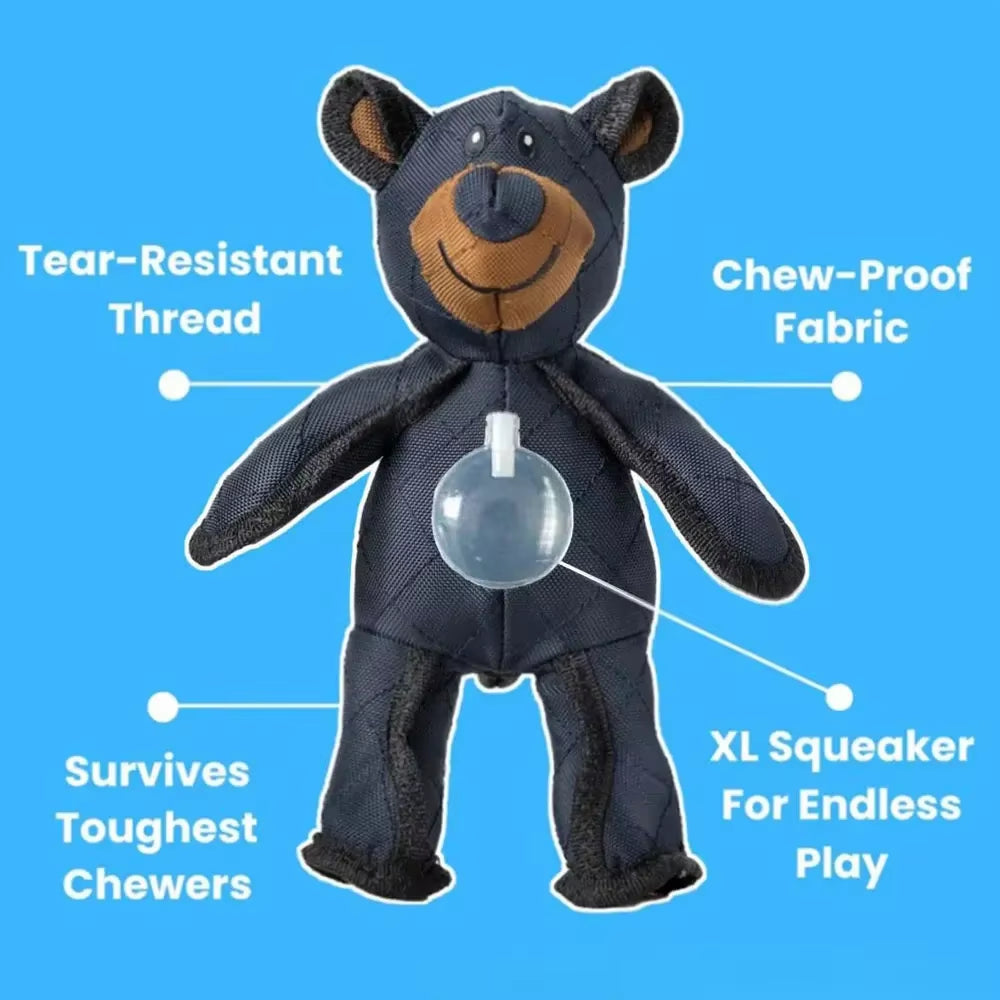 Indestructible Bear Dog Toy - Ultimate Squeaky Companion for Heavy Chewers!