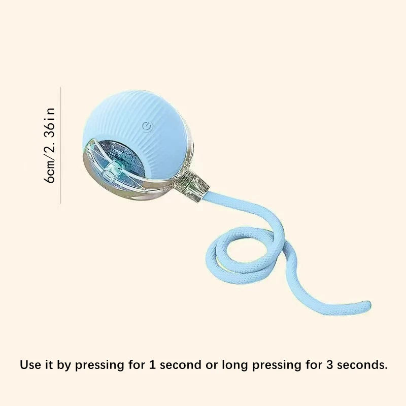 Interactive Smart Dog Toy Ball - Automatic USB Bouncing Pet Play Ball for Puppies & Cats - Perfect Birthday Gift!
