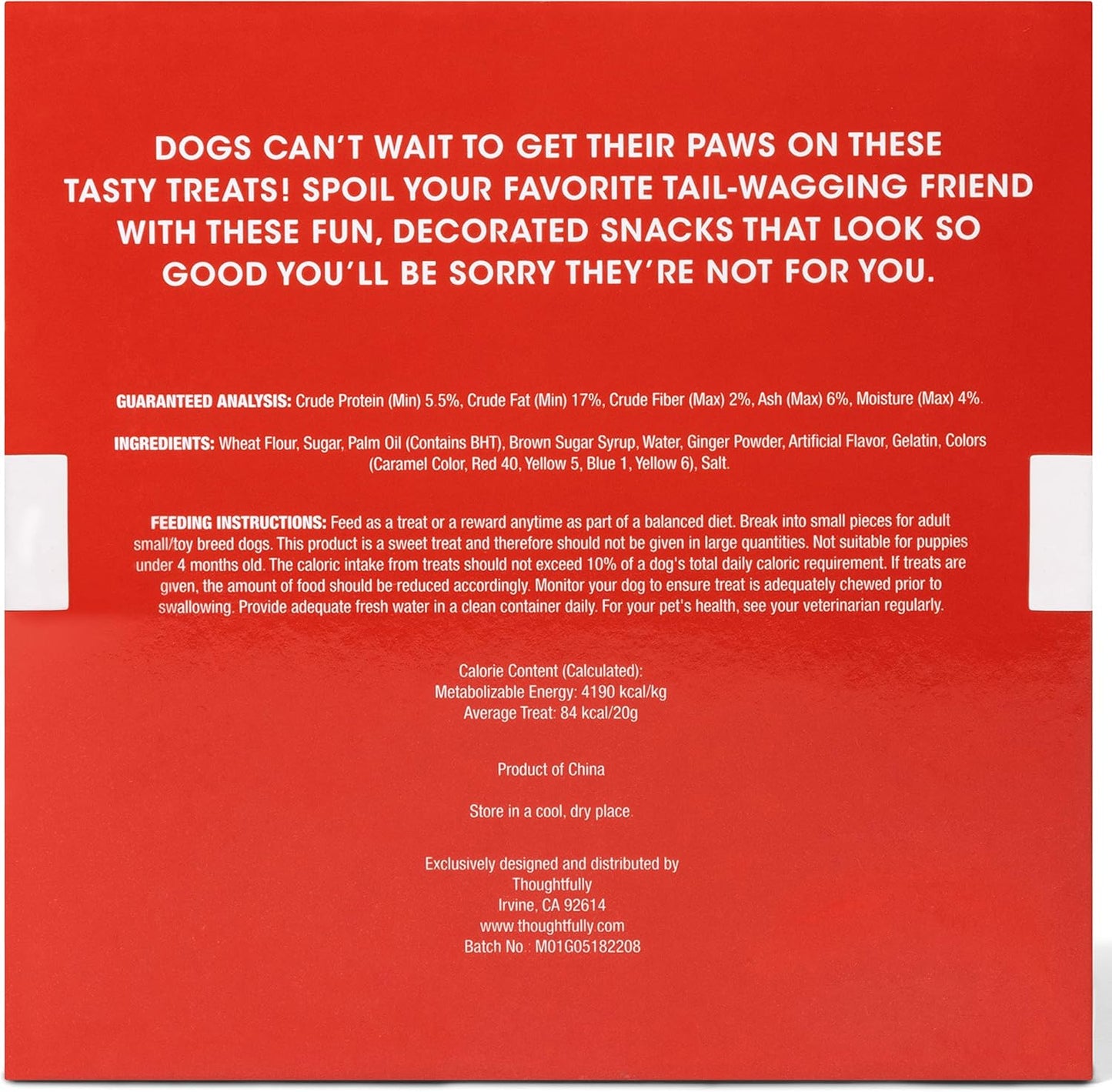 Pets, Holiday Dog Gourmet Cookies Gift Set, Hand Decorated and Human Grade Ingredients, Crunchy Dog Biscuit Variety Pack Includes Bone Shaped Holiday Themes, 8 Piece Set