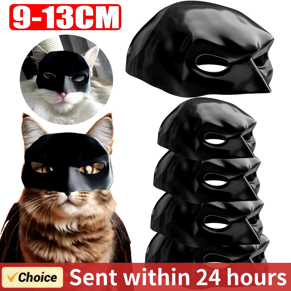 Cool Cat Bat Mask - Superhero Costume for Cats - Perfect for Halloween & Playtime!