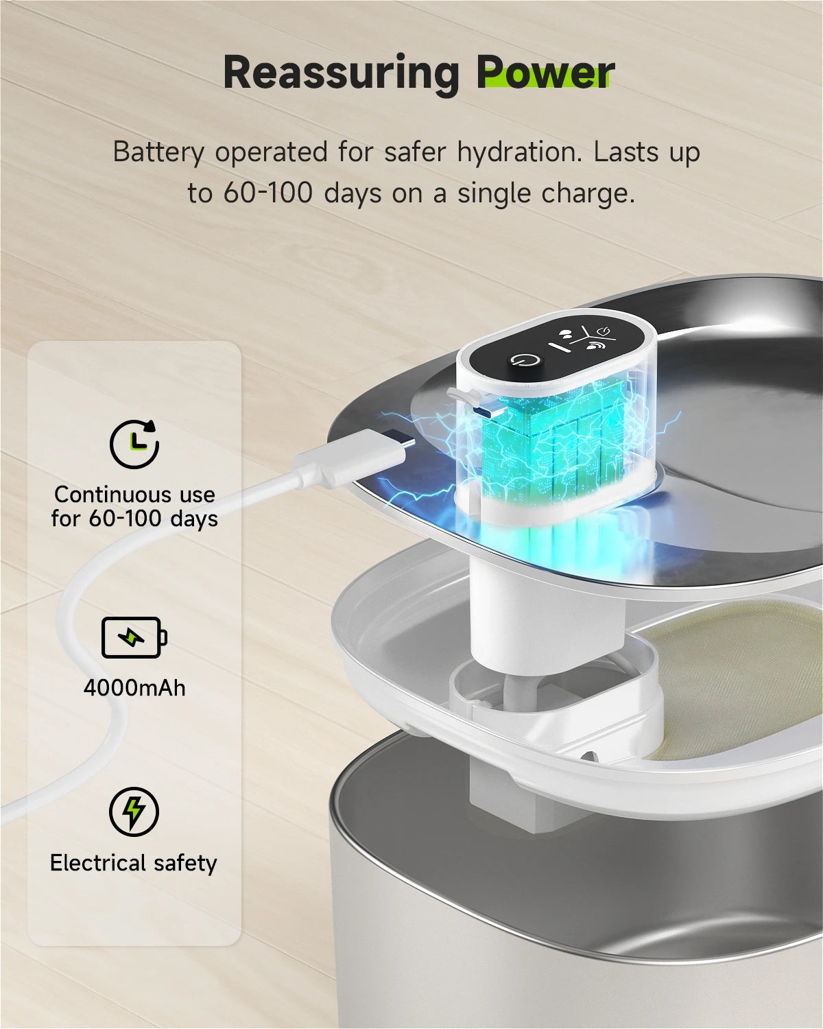 4L Automatic Wireless Cat & Dog Water Fountain - Smart Sensor Pet Dispenser for Fresh Hydration