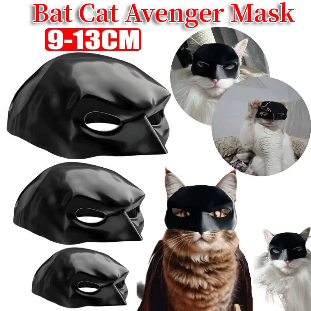 Cool Cat Bat Mask - Superhero Costume for Cats - Perfect for Halloween & Playtime!