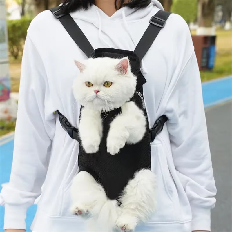 Versatile Adjustable Cat & Dog Carrier Backpack - Perfect for Outdoor Travel, Camping, and Hiking!