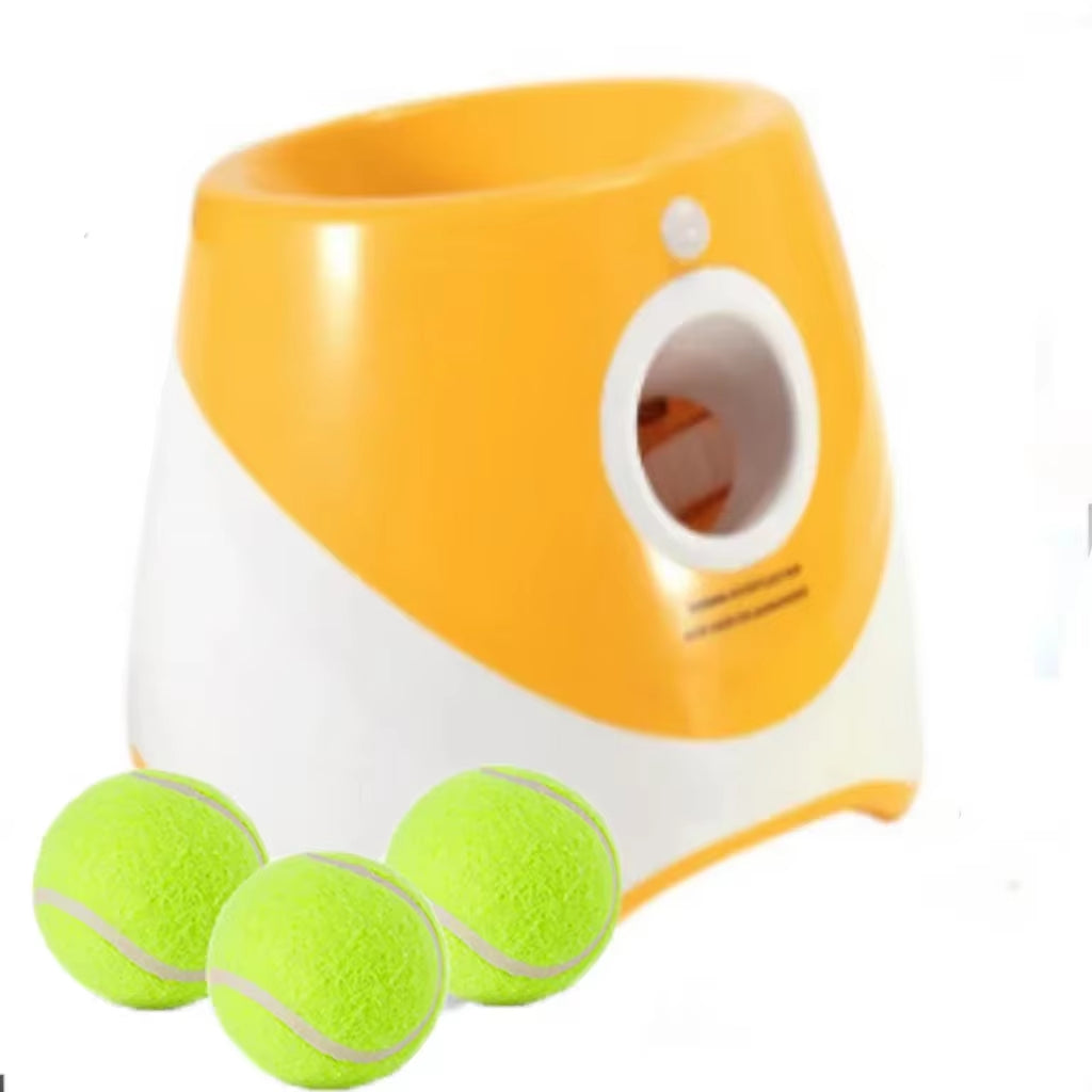 Automatic Dog Ball Launcher - Fun & Engaging Pet Toy with 3 Distance Settings for Dogs and Cats