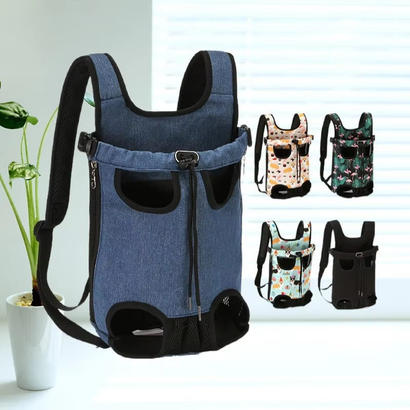 Versatile Adjustable Cat & Dog Carrier Backpack - Perfect for Outdoor Travel, Camping, and Hiking!